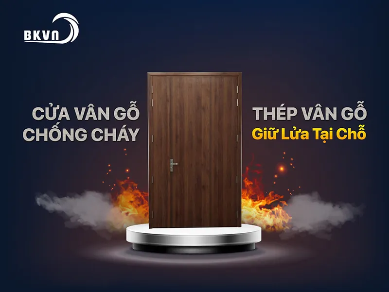 Cửa thép vân gỗ